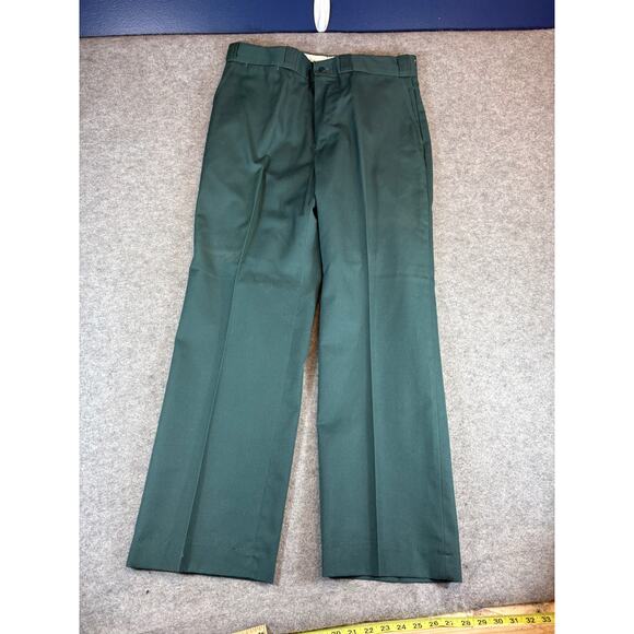 VINTAGE OshKosh B’gosh Best-Prest Pants Mens 36 Green Straight Leg Work Trousers - Picture 5 of 9
